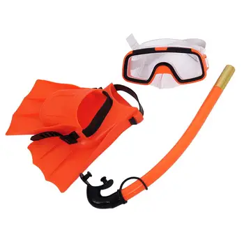 1 Комплект очков для дайвинга Безопасные для дыхания Водонепроницаемые детские очки для плавания с широким обзором, ласты для плавания с трубкой, плавательные очки для плавания
