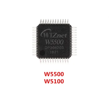 1шт микросхема микроконтроллера W5500 QFP48 W5100 QFP80, новый оригинальный импортный горячий