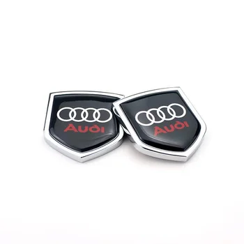 3D Металлическая Автомобильная Эмблема Значок Наклейки Наклейка Для Audi A4 B5 B6 A3 8P 8V 8L A5 A6 C6 C5 A1 A7 A8 Q2 Q3 TT RS3 RS4 Автоаксессуары