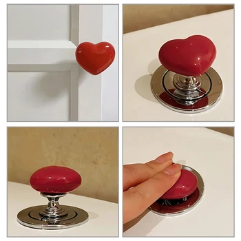 4 шт в форме сердца туалет кнопочный кнопочный туалет кнопку смыва бачок Центре помощи уборную Нажмите кнопку для ванной комнаты