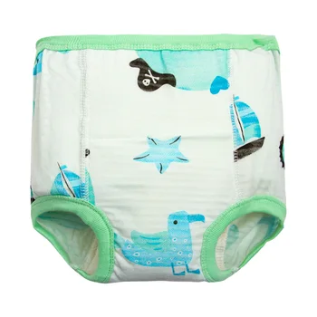 4 шт./лот, Тренировочные штаны для новорожденных, Хлопчатобумажные подгузники с милым животным принтом, Трусики, Мягкие дышащие Аксессуары для младенцев