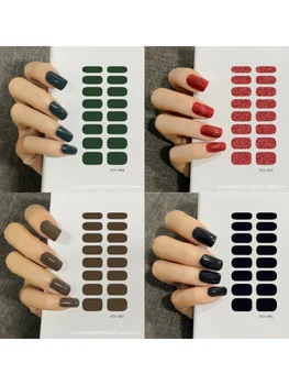 5шт Водонепроницаемых самоклеящихся наклеек для ногтей Изысканный дизайн высокого качества Использование 100% гель-лака для ногтей для маникюрного набора