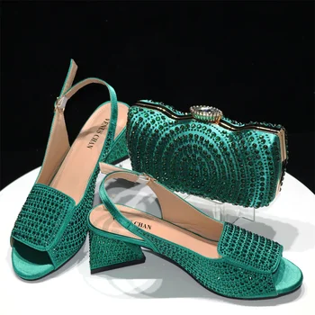 doershow/ модный женский комплект обуви и сумок в тон; Итальянские вечерние туфли-лодочки; итальянский комплект обуви и сумок в тон для вечерней обуви! СРЕ1-12