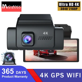 Maxtoss 4K Dash Cam WIFI GPS Автомобильный Видеорегистратор Камера 3840*2160P С Двойным Объективом Автомобильный Видеорегистратор Dashcam Mini Registrar 415 Super Night Vision