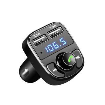 Автомобильное Зарядное Устройство FM-Передатчик Bluetooth Аудио Автомобильный MP3-Плеер авторадио Громкой Связи Двойное Зарядное Устройство USB 3.1 A Быстрое Зарядное Устройство Автомобильные Аксессуары