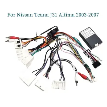 Автомобильный Адаптер Жгута Проводов Canbus Box Decoder Для Nissan Teana J31 Altima Cefiro 2003-2007 Кабель Питания Android-Радио