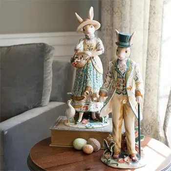 Американский кантри керамический кролик украшения Европейские старинные украшения украшение гостиной