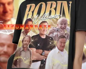 Винтажная рубашка ROBIN WILLIAMS, футболка Robin Williams, футболки Robin Williams для фанатов, свитер Robin Williams в стиле ретро 90-х, Robin Williams