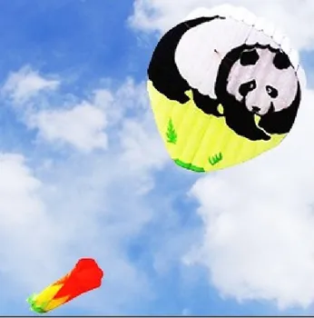 воздушный змей с мягкой пандой или воздушный змей для взрослых, однолинейный воздушный змей, полет воздушного змея, подвижные игры, садовые игрушки для детей, полет с парашютом