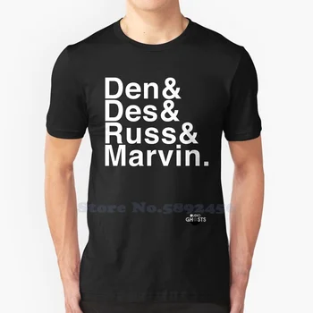 Высококачественная футболка Del & den & russ & marvin () из 100% хлопка