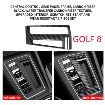 Для Volkswagen Golf 8 специальная рамка центрального управления с зазором переключения передач GTI RLINE продукты для отделки интерьера модифицированные наклейки на шестерни