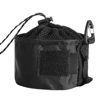 Защитная крышка от газового баллона с крючком, маленькие сумки на шнурке для кемпинга, сетчатые сумки-портмоне, маленькие тканевые сумки с завязками, нейлон