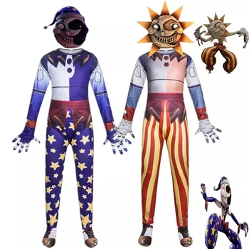 Капля Солнца и Лунная Капля, Косплей-костюм FNAF, Детский аниме-комбинезон, костюм для вечеринки в стиле Хоррор на Хэллоуин, День рождения.