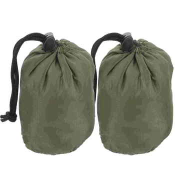 Комплект из 2 предметов, спальный мешок для кемпинга на открытом воздухе, держатель для мешка на шнурке, сумки, дорожная одежда, принадлежности для