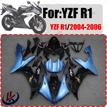 Комплект Мотоциклетных Обтекателей Подходит Для YAMAHA YZFR1 YZF R1 2004 2005 2006 Комплект Кузовных Работ Высокого Качества ABS Впрыск Полный Обтекатель