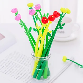 Креативные канцелярские принадлежности Bloom Sweet Flora Flowers Дизайн ручки Шариковая ручка Случайный цвет украшения Ручка для рукоделия 0,38 мм
