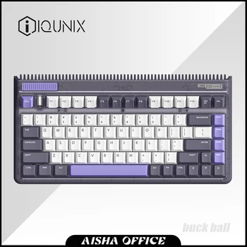 Механическая Клавиатура IQUNIX OG80 Трехрежимная Беспроводная Игровая Клавиатура Hot Swap RGB PBT Keycaps Эргономика Геймерский Ноутбук Mac Подарки
