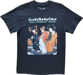 Мужская футболка TLC Crazy Sexy Cool World Tour, черная футболка с чили для левого глаза, классическая