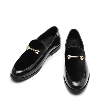 Мужские модельные туфли Shadow из лакированной кожи, роскошные Модные Свадебные туфли для жениха, Мужские Роскошные Туфли-оксфорды в итальянском стиле