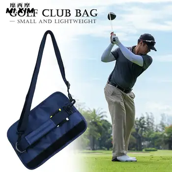 Нейлоновая сумка для клюшек для гольфа Портативная легкая сумка для хранения клюшек для гольфа с плечевым ремнем Аксессуары для занятий спортом на открытом воздухе