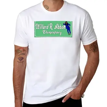 Новая футболка с надписью начальной школы Abbott, летний топ, топы больших размеров, мужские футболки чемпиона