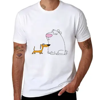 Новые футболки 2 Stupid Dogs для мальчиков, белые футболки, графическая футболка, футболка оверсайз, короткая футболка, облегающие футболки для мужчин
