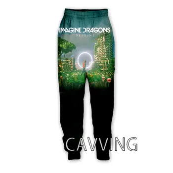 Новый модный 3D принт Imagine Dragons Rock, Повседневные брюки, спортивные брюки, Прямые брюки, спортивные штаны, брюки для бега, брюки J01