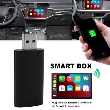 Подключаемый к Беспроводной Сети Автомобильный USB-адаптер Smart AI Box с Частотой 5 ГГц, совместимый с Bluetooth, 5.0 Smart Link Телефон для Модернизации Беспроводного Android Auto