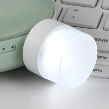 Портативный Мини-USB Ночник Для Спальни Защита Глаз СВЕТОДИОДНЫЙ Атмосферный Свет Аварийный Свет Мобильный Источник Питания USB Light