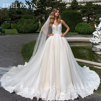Свадебное платье принцессы Этель Ролин для женщин 2023 Невидимый вырез, аппликации из бисера, бальное платье, свадебное платье Vestidos De Novia