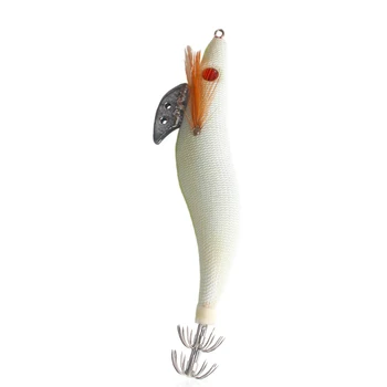 Светящийся рыболовный крючок для джига кальмара в форме креветки, рыболовные крючки для каракатицы с медленной отсадкой, Пластиковые рыболовные снасти для морской рыбалки
