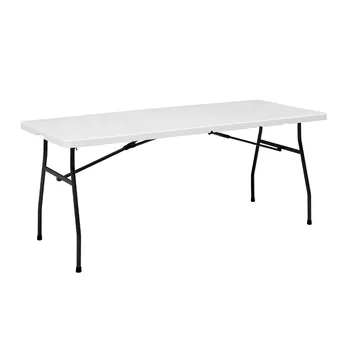 Складной стол премиум-класса длиной 6 футов, Стол для кемпинга, Переносные складные столы, Снаряжение для кемпинга, Белый гранит