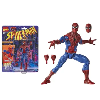 Супергерой Marvel Мстители Человек-паук пересадка лица ПВХ Фигурка Человека-паука Фигурка Коллекционная модель Игрушки 14 см