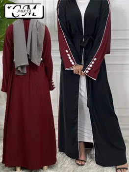 Турецкие Платья Женское Пальто Марокканский Кафтан Вечерние Абайя Бангладеш Кафтан Мусульманские Топы Исламская Одежда Рамадан Дубай Плюс Размер
