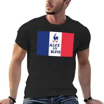 Футболка болельщика Евро-2021 во Франции, короткая черная футболка, быстросохнущая мужская одежда, мужские графические футболки, комплект