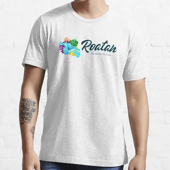 Футболка с цветочным рисунком на островах залива Роатан, Гондурас, мужская одежда, мужские футболки с чемпионами, однотонная футболка, милая одежда