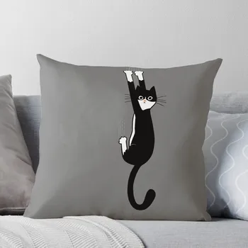 Черно-Белый Кот Висит На Забавном Смокинге Cat Throw Pillow Прямоугольная Наволочка Рождественские Чехлы Для Подушек