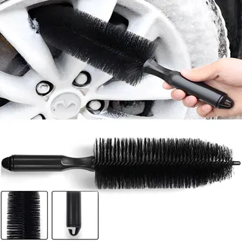 Щетка для мытья автомобильных колес и шин, Скруббер для очистки обода автомобиля, ручка для тряпки, щетки для чистки автомобильных шин, Инструменты для чистки автомобиля