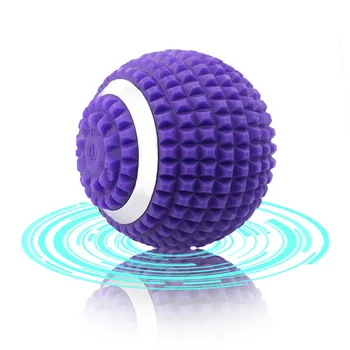 Электрический Массажный мяч для тренажерного зала Ролик для йоги Вибрирующий Мяч Для снятия мышечной боли Глубокий Массажер тканей Перезаряжаемый