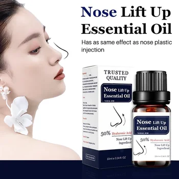 Эфирное масло для подтяжки носа Натуральный уход за тонким носом, уменьшающим размер носа, улучшающим ринопластику, увеличивающим высоту носа